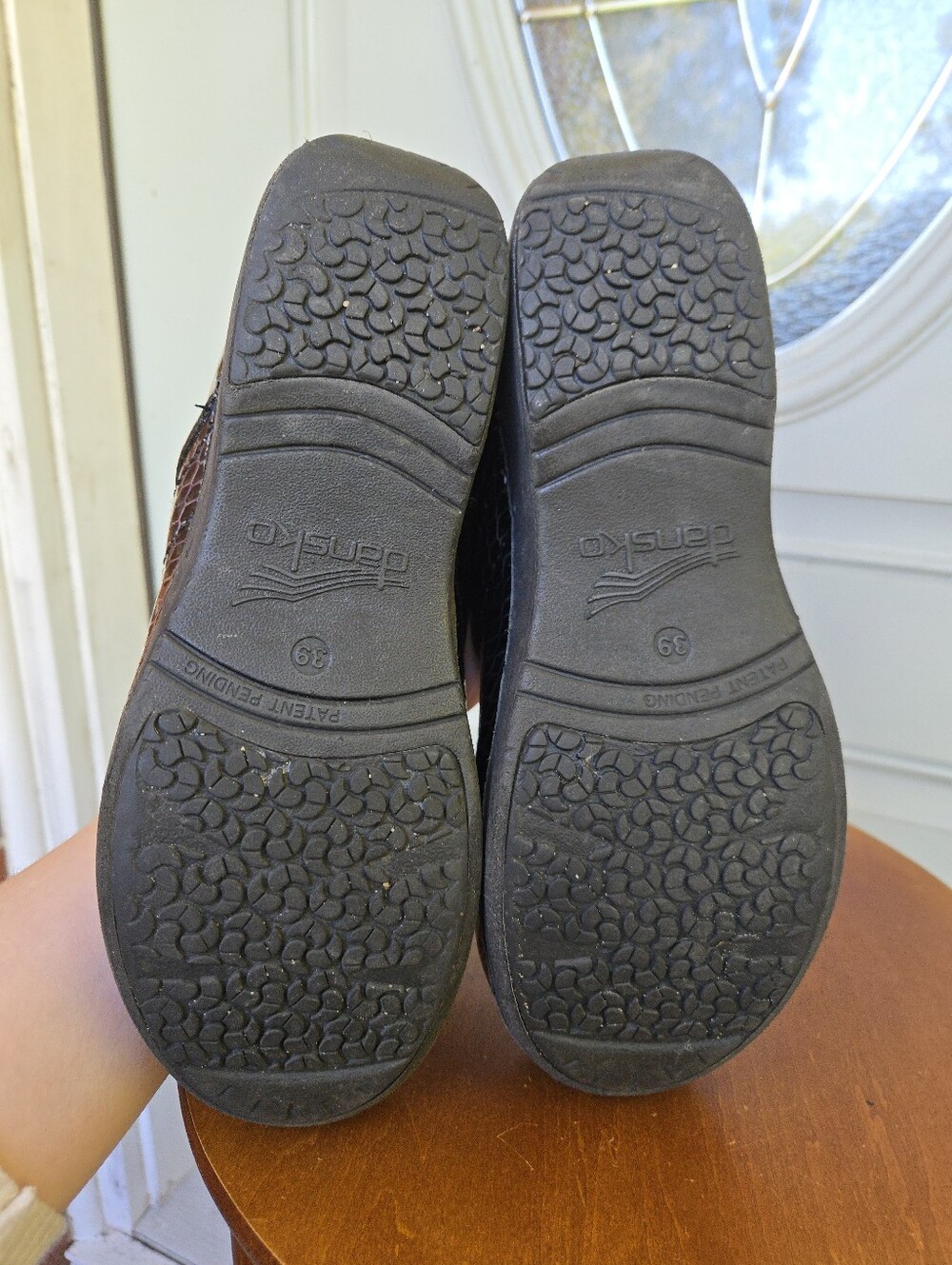 Dansko XP 2.0 Black Anaconda Nursing Clogs - Picture 2 of 7